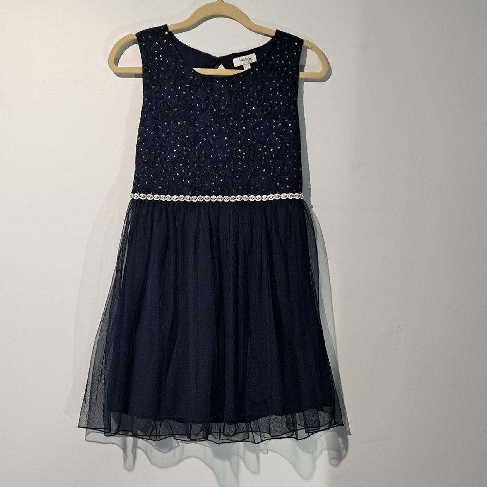 Speechless Kids Dress. Size 14.5. Navy. - Picture 3 of 14
